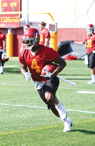 First up · Running back Joe McKnight is the starter for Saturday’s season opener, but he will split carries with at least three teammates. - Mike Lee | Daily Trojan