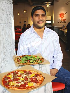 Pizza his heart · As a child, Samit Varma loved creating his own pizzas in his mother’s kitchen. Now he has turned his passion into a business with The Pizza Studio, a create-your-own-pizza restaurant. - Courtesy of Samit Varma 