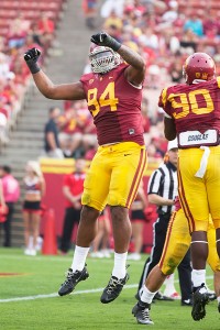 Dominant · USC sophomore defensive end Leonard Williams (94) has been vital to the Trojans’ defense, posting a team-high 54 tackles. - Ralf Cheung | Daily Trojan 