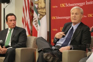 Reflection · MSNBC host and author Chris Matthews and former Gov. Arnold Schwarzenegger looked back on their experiences in politics and recommended ways to increase bipartisanship on Friday evening. - Corey Marquetti | Daily Trojan 