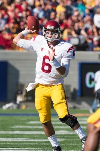 Rock steady · Redshirt sophomore quarterback Cody Kessler has been consistent this season, with 12 touchdowns and only six interceptions. - Ralf Cheung | Daily Trojan 