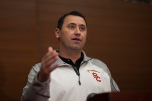 Fresh faces · Steve Sarkisian brought five assistants with him from Washington. The Huskies were 0-12 the year before Sarkisian arrived. - Ralf Cheung | Daily Trojan 