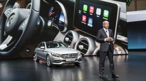 Beep beep · Apple CarPlay, originally announced at Apple’s 2013 WWDS conference, attempts to reach out to a new generation progressively changing from normal car culture.  The new feature will be featured in Ferrari, Mercedes-Benz and Volvo models.  - Photo courtesy of Cliccar