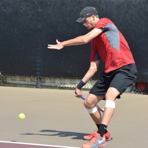 Best of the best · Junior Yannick Hanfmann upset UCLA’s Clay Thompson, the No. 1 singles player in the country, during the Trojans’ victory over the Bruins last week. Hanfmann is now 18-5 in singles play this season. - Jazmine Rolle | Daily Trojan 