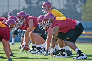 Big assets · The Trojans’ offensive line should be one of the deepest in the nation, a huge advantage to whoever ends up playing quarterback. - Ian Elston | Daily Trojan 