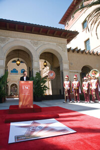 Shooting stars · Dean Elizabeth Daley addresses alumni, students and faculty at the unveiling of the cinema school’s star Thursday. - Nathaniel Gonzalez | Daily Trojan 