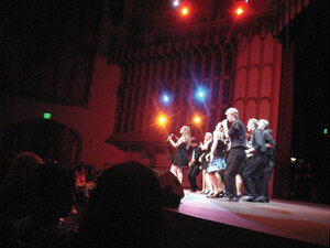 Pitch-perfect · Reverse Osmosis, one of USC’s most popular co-ed a cappella groups, performs on stage in Bovard Auditorium at the annual joint a cappella concert Monday. Reverse Osmosis also produced the event. - Photo courtesy of Casey J. Dady