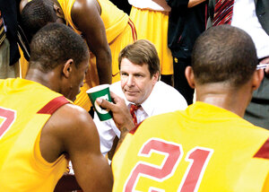 Long gone · Former men’s basketball coach Tim Floyd resigned from the team in June amid allegations that he gave cash to a confidant of O.J. Mayo’s. The public relations storm around the university has been fierce. - Nathaniel Gonzalez | Daily Trojan