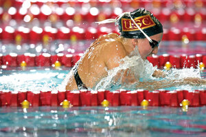Lasting legacy · Rebecca Soni left USC as one of the best female swimmers ever to wear Cardinal and Gold. She has continued her success in the Olympics and most recently this summer at the world championships. -  Photo courtesy of USC Sports Information