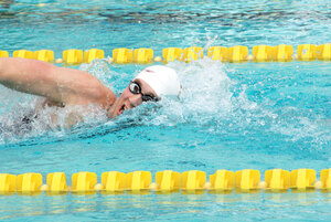 Import · Men’s swimmer Richard Charlesworth, seen here in the practice pool, competed in the World Championships in Rome this summer. USC coaches are expecting a lot from the British freshman. - Sophie Gosper | Daily Trojan