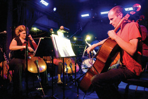 Nathaniel Gonzalez | Daily Trojan Take a bow · The Portland Cello Project, a unique ensemble that frequently employs a rotation of classical Portland-based musicians, performs at the intimate venue the Echo Friday. The group opened for indie rock band Thao and The Get Down Stay Down, collaboraters on PCP’s latest album. - Nathaniel Gonzalez | Daily Trojan