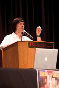 Porn avenger · Craig Gross, founder of XXXchurch.com, debated with Ron Jeremy about the negative effects of porn at Bovard Wednesday. - Ryan Alam | Daily Trojan