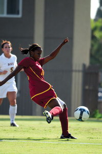 Road’s end · Redshirt senior defender Meagan Holmes, who has played at USC for five years, will play her final games at McAlister Field. - Young Kim | Daily Trojan