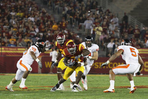 Conference honors · The Pac-10 took notice of running back Allen Bradford’s breakout performance Saturday, awarding the redshirt junior Player of the Week honors for his two touchdown, 147-yard outing. - Mike Lee | Daily Trojan