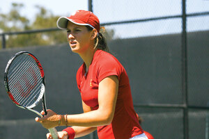 Back to back · USC junior Maria Sanchez survived multiple close matches to win the regional singles title for the second-straight season. - Jonathan Wong | Daily Trojan