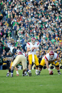 It’s noisy again · Quarterback Matt Barkley will try to rebound from his two-interception performance last week against Oregon State. - Brandon Hui | Daily Trojan