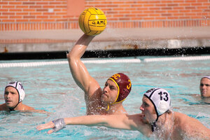 Senior leader · Senior two-meter J.W. Krumpholz has been a major part of the USC men’s water polo team’s dominance over recent years. - Katelynn Whitaker | Daily Trojan