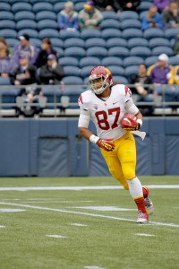 Grand theft · Tight end Junior Pomee was arrested on suspicion of possessing stolen electronics. He pled not guilty Jan. 31 and is free on bail. - Daily Trojan file photo  