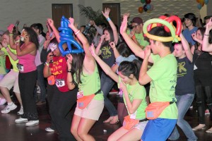 For the kids · USC students danced the night away in support of local hospitals affiliated with the Children’s Miracle Network Dance. The annual 12-hour event had “theme hours” throughout the night, such as the ’90s hour. - Karen Pham | Daily Trojan 