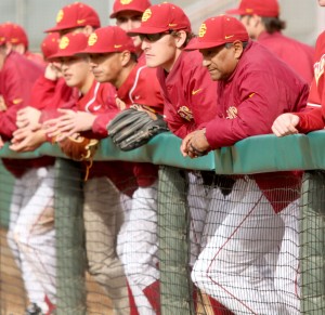Strike three · USC head baseball coach Frank Cruz was fired Wednesday after allegations of knowingly violating NCAA rules.  - Carlo Acenas| Daily Trojan 