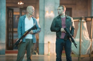 Guys and guns · John McClane (Bruce Willis) reconnects with his estranged son Jack (Jai Courtney) to join forces and stop a nuclear weapons heist. The narrative of their relationship is one of the film’s strongest points. -  Courtesy of Frank Masi 