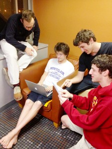 Funny freshmen  · The founders of Sack of Troy, Asher Levy, Axel Hellman, Matt Kalina and Dylan Abrams (left to right) say that they modeled their website after the satiricle website The Onion. — Leigh Jacobson | Daily Trojan