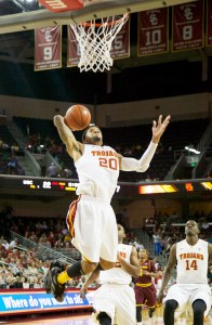 Last shot · Junior guard J.T. Terrell (above) and the Trojans have an outside shot at passing Arizona and Colorado in the Pac-12 standings. - Ralf Cheung | Daily Trojan 