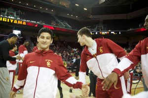 Jack of all trades · Senior guard Tyler Sugiyama, the longest-tenured player on the team, has many interests beyond just basketball. He plans to work for JPMorgan after earning his economics degree this spring. - Ralf Cheung | Daily Trojan 