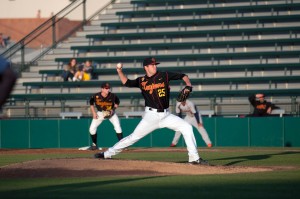 Learning curve · Freshman pitcher Brent Wheatley has posted an ERA of 4.08 and is allowing hitters to hit .329 against him this season. - Ani Kolangian | Daily Trojan 