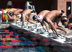 Finish line · USC’s No. 4 men’s swim and dive team has put in a stellar regular season, but the slate will be wiped clean in Indianapolis. - William Ehart | Daily Trojan 