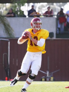 Back and getting healthy · Sophomore quarterback Max Wittek (above) continues to compete in a tight quarterback battle against sophomore Cody Kessler and freshman early admit Max Browne. - Austin Vogel | Daily Trojan 