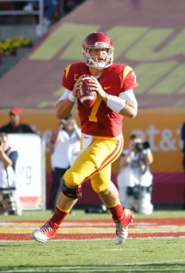 Who will it be? · Matt Barkley’s draft stock has fluctuated over the past few months, but the consensus among NFL pundits is he will end up as a first- or second-round draft pick when it’s all said and done.  - Carlo Acenas | Daily Trojan 