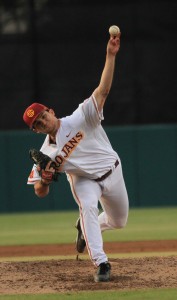 Control issues · Junior Sean Silva is one of the many USC pitchers who have struggled to throw strikes this year, with nine walks in 10.2 innings. - 