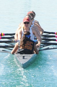 Leading the pack · The No. 1-ranked USC women’s rowing team boasts two first-place finishes in 2013 as it nears closer to the postseason. - Courtesty of Dan Avila 