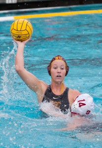 Strong showing · Freshman Anni Espar (above) scored at least two goals in every game she played during the MPSF tournament.  - Ralf Cheung | Daily Trojan 