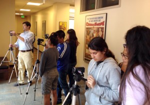 Stars in the making · David Maquiling, adjunct faculty in the School of Cinematic Arts, teaches his NAI summer students the basics of film production including writing, shooting and editing. - Peter Nordahl-Hansen | Daily Trojan 