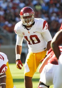 Lead by example · USC redshirt junior linebacker Hayes Pullard, one of the most experienced players on the team, lets his play do the talking. - Daily Trojan File Photo 