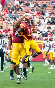 Ready for action · USC sophomore wide receiver Nelson Agholor (15) is primed for a breakout 2013 season after turning heads as a freshman. - Ralf Cheung | Daily Trojan 