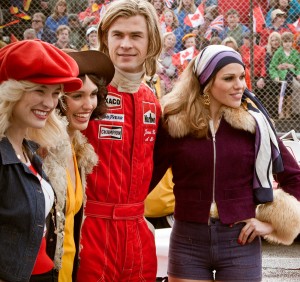 Crossing the finish line · The Ron Howard-directed Rush takes a different approach to the racing film genre, choosing to emphasize the psychology behind Formula 1 drivers while also including thrilling racing scenes. - Courtesy of NBC Universal 