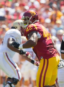 Homecoming · Senior defensive end Devon Kennard, a native of Phoenix, Ariz., will be playing in front of family and friends in Tempe. - Ralf Cheung | Daily Trojan 