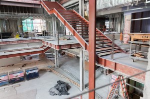 Slow and steady · Construction of the highly anticipated Wallis Annenberg Hall started in October 2012. The building is projected to reach completion in June 2014, and will hold classes beginning in the fall of 2014. - Alana Victor | Daily Trojan 