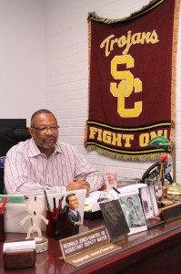 Trojan pride · USC alumnus and California State Assemblymember Reggie Jones-Sawyer speaks to the Daily Trojan in his office on Tuesday. - Austin Vogel | Daily Trojan 