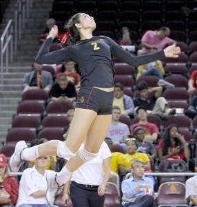 Serial killer · Sophomore outside hitter Samantha Bricio recorded 16 kills and four service aces in the Trojans’ 3-0 win over Utah. The Women of Troy pushed the attack and overwhelmed the Utes in a 25-22, 25-21, 25-13 victory. - Nick Entin | Daily Trojan 