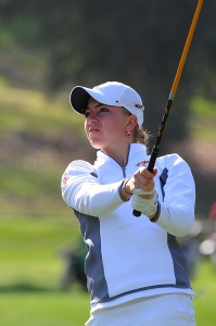 Setting the pace · Senior Sophia Popov’s final score of 207 equalled her career best and tied for the seventh-lowest score in school history. - Courtesy of USC Athletics 