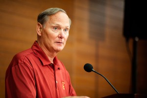 On the spot · USC athletic director Pat Haden is part of a group that will certainly be scrutinized for its choices of NCAA football playoff teams. - Ralf Cheung | Daily Trojan 