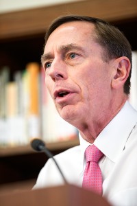 Interconnected · Gen. David H. Petraeus spoke of how manufacturing, life sciences and information technologies are intertwined on Wednesday. - Ralf Cheung | Daily Trojan 