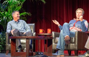 Trojan Family mentors · USC alumni Will Ferrell and Craig Pollard share their careers, lifelong friendship and personal philosophies with students on Monday at Bovard Auditorium. - Ralf Cheung | Daily Trojan 