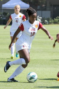 Phenom · Freshman midfielder Kayla Mills has been a bright spot for USC this season, leading the team in assists (7) and points (13). - Nick Entin | Daily Trojan 