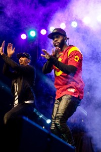 ‘Don’t Wanna Go Home’ · Featured artist Jason Derulo performs in front of students during Conquest on Monday night at McCarthy Quad. - Benjamin Dunn | El Rodeo 