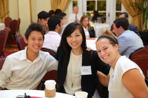 Mentoring success · Suzy Ryoo (center), graduated from the Marshall School of Business in 2009. Her start-up LK3 recently received full funding from Kickstarter to produce a line of zip-up dress shirts for men. - Photo courtesy of Suzy Ryoo 